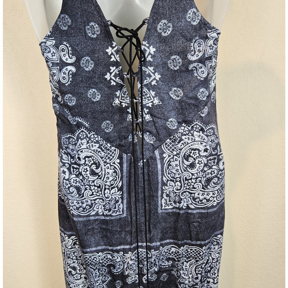 Revolve The Jetset Diaries Maxi Dress Tassels Boho Travel Tie Back TJD Size S - Picture 6 of 12